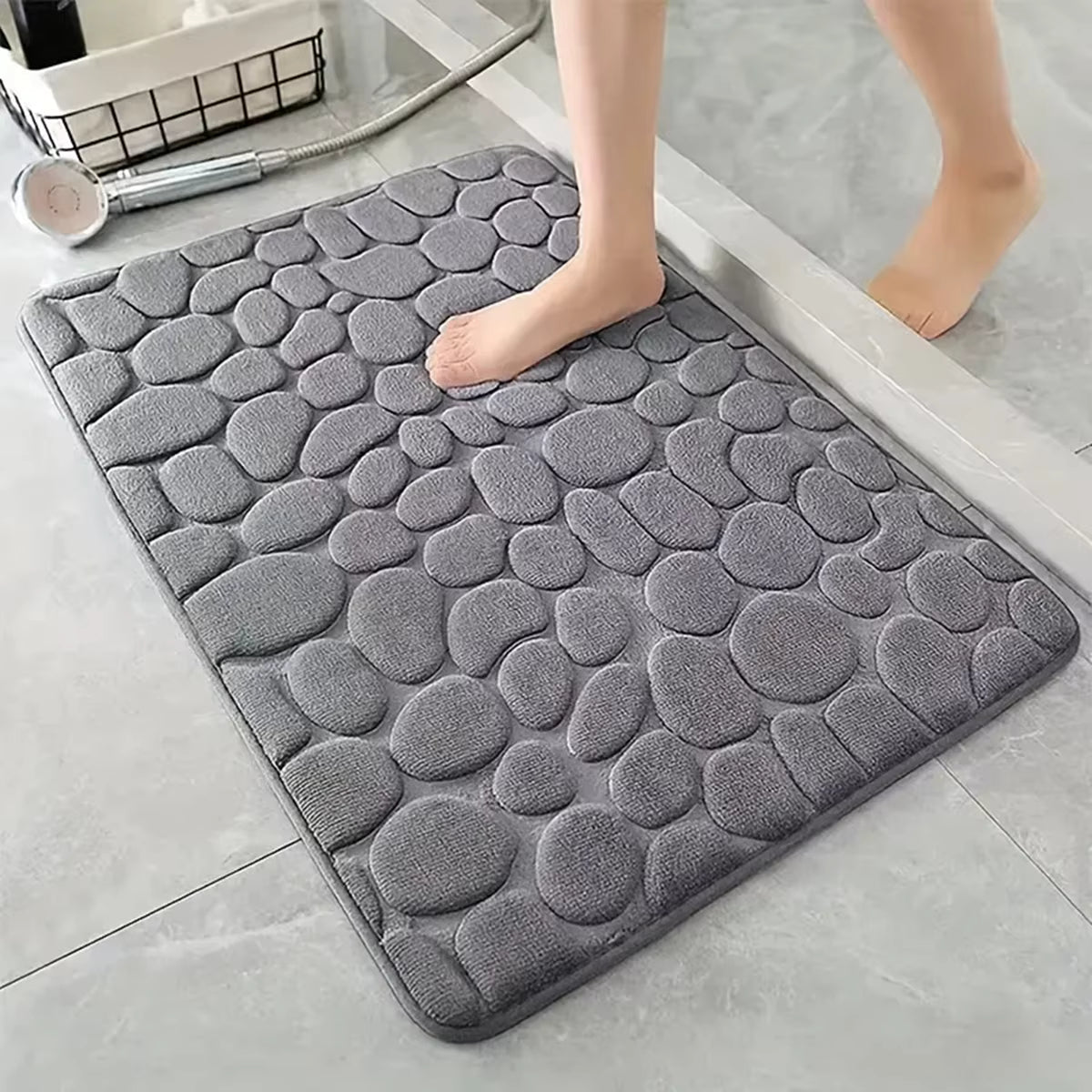 3D Non-Slip Absorbent Shower Mat